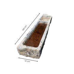 Matériaux d'Antan : AUGE ANCIENNE 2 BACS EN PIERRE L193