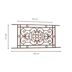 GARDE CORPS FONTE H61