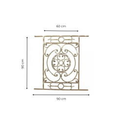 GARDE CORPS FER FORGÉ H90