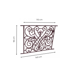 Matériaux d'Antan : GRILLE FONTE A RINCEAUX