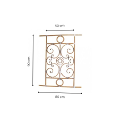 Matériaux d'Antan : GARDE CORPS FER FORGÉE H90