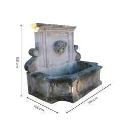 FONTAINE TÊTE DE JEUNE BACCHUS H157