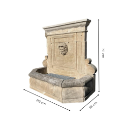 FONTAINE MURALE TÊTE DE BACCHUS H195