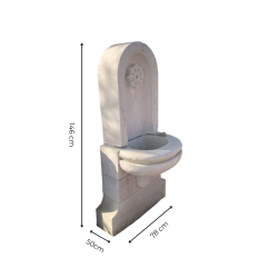 FONTAINE MURALE ÉTROITE H155