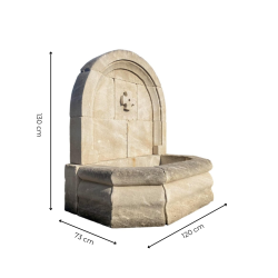 Matériaux d'Antan : FONTAINE MURALE À CROIX DE MALTE H130