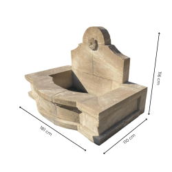 Matériaux d'Antan : FONTAINE RUSTIQUE CHAPEAU GENDARME H115