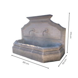 Matériaux d'Antan : FONTAINE STYLE 1800 À 2 SORTIES H168