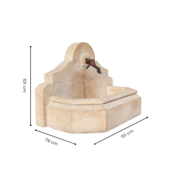 FONTAINE MURALE CHAPEAU GENDARME H100