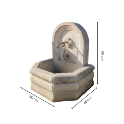 PETITE FONTAINE CROIX DE MALTE H80