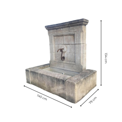 Matériaux d'Antan : FONTAINE MURALE AVEC FENESTRONS H125