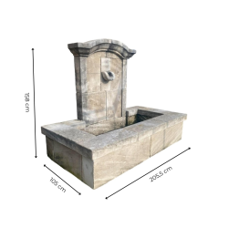 FONTAINE MURALE AVEC MARGELLES H155