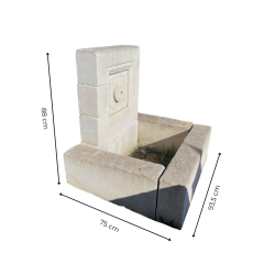 Matériaux d'Antan : PETITE FONTAINE CARRÉE H90
