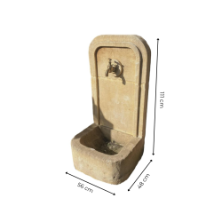 Matériaux d'Antan : PETITE FONTAINE LISERET EN PIERRE D'ESTAILLADES H110