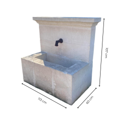 Matériaux d'Antan : FONTAINE MURALE EN PIERRE H110