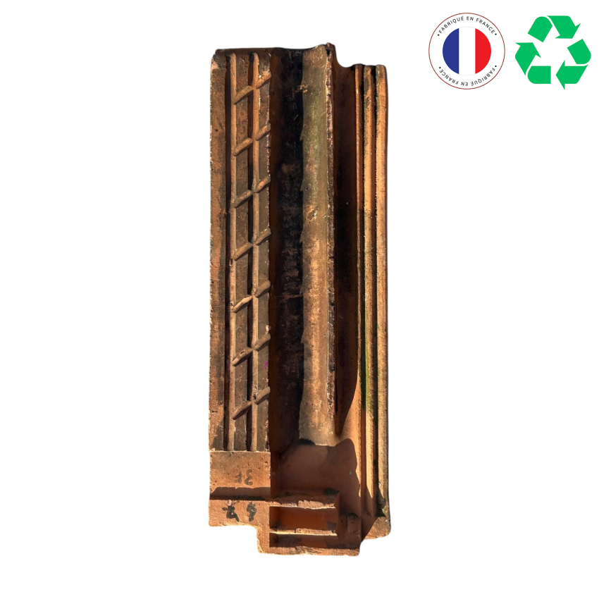 Matériaux d'antan : DEMI TUILE MARSEILLE TERRE CUITE