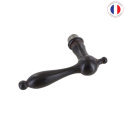 Matériaux d'antan : POIGNEE DE PORTE EN FER VIEILLI