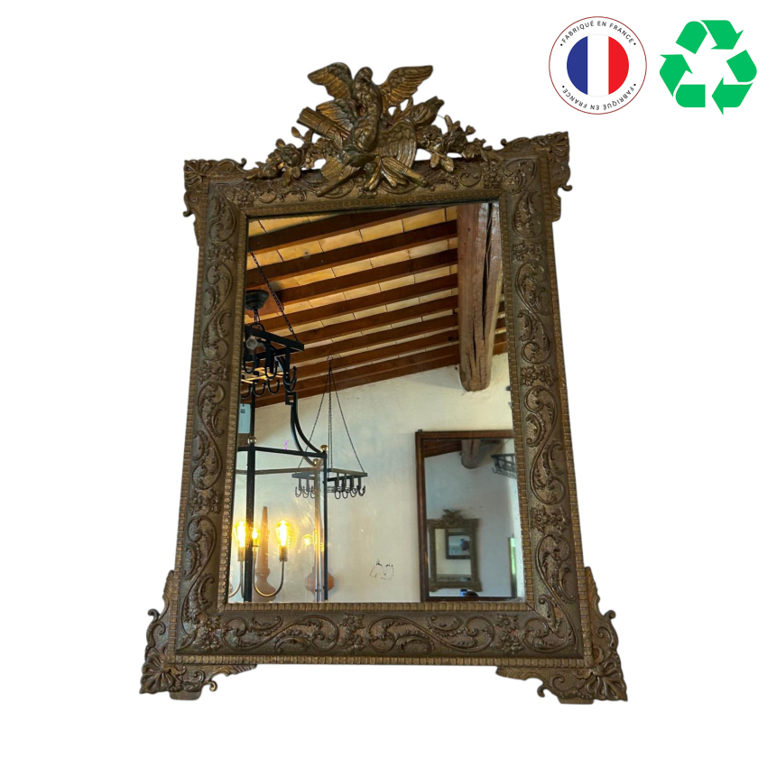 Matériaux d'antan : MIROIR DORÉ H100