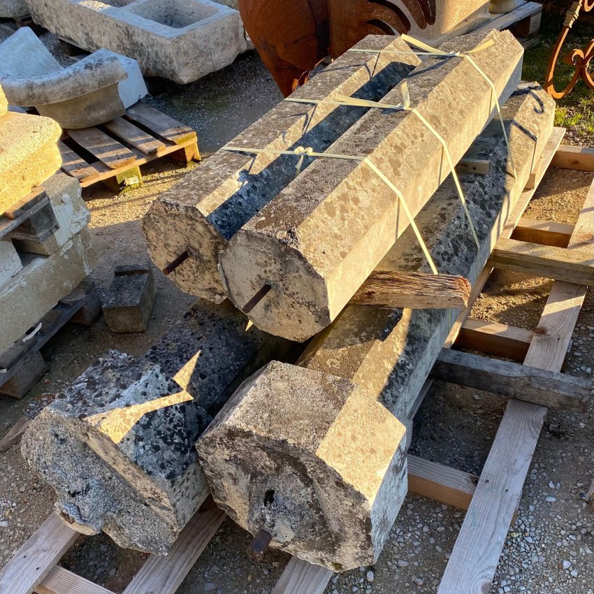 Matériaux d'Antan : PAIRE COLONNES DE PREAU H340