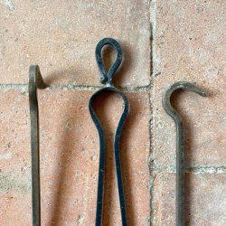 Matériaux d'Antan : ENSEMBLE ACCESSOIRES CHEMINÉE H83