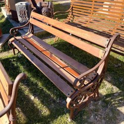 Matériaux d'Antan : BANC EN BOIS 4 PLACES L180