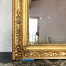 Matériaux d'antan : MIROIR DORÉ H84