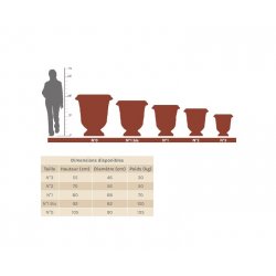 Matériaux d'Antan : VASE ANDUZE VIEILLI TRADITION FLAMME N°3 H55