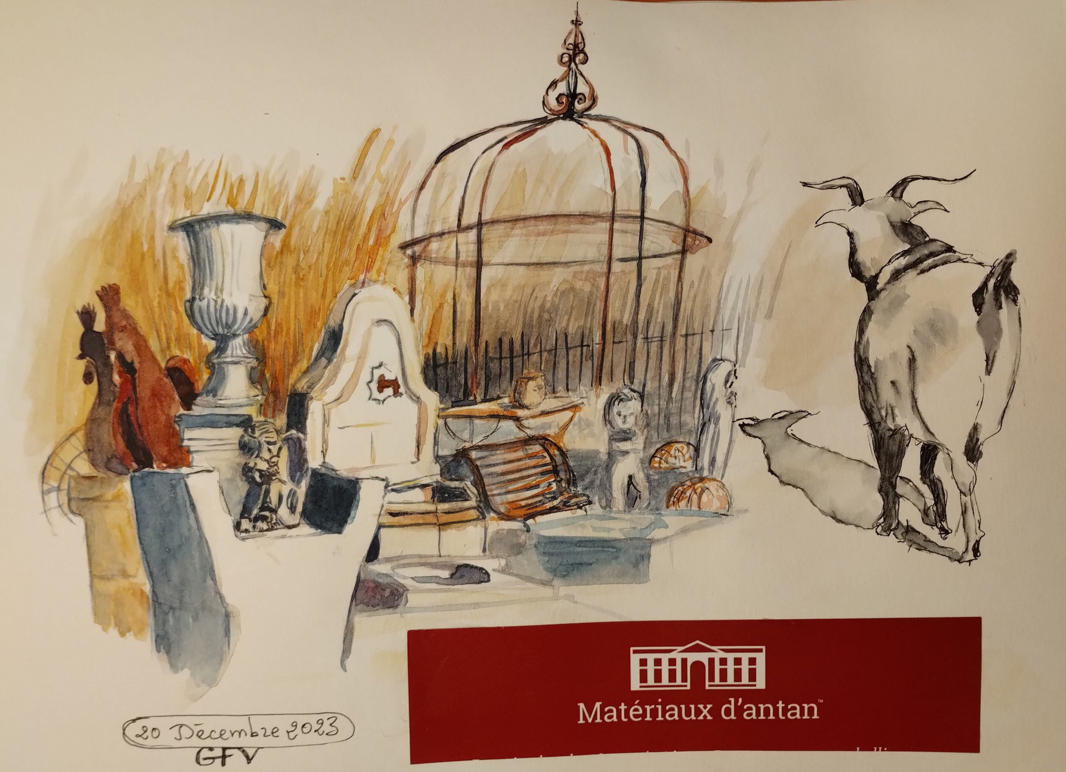 Croquis Matériaux d'Antan